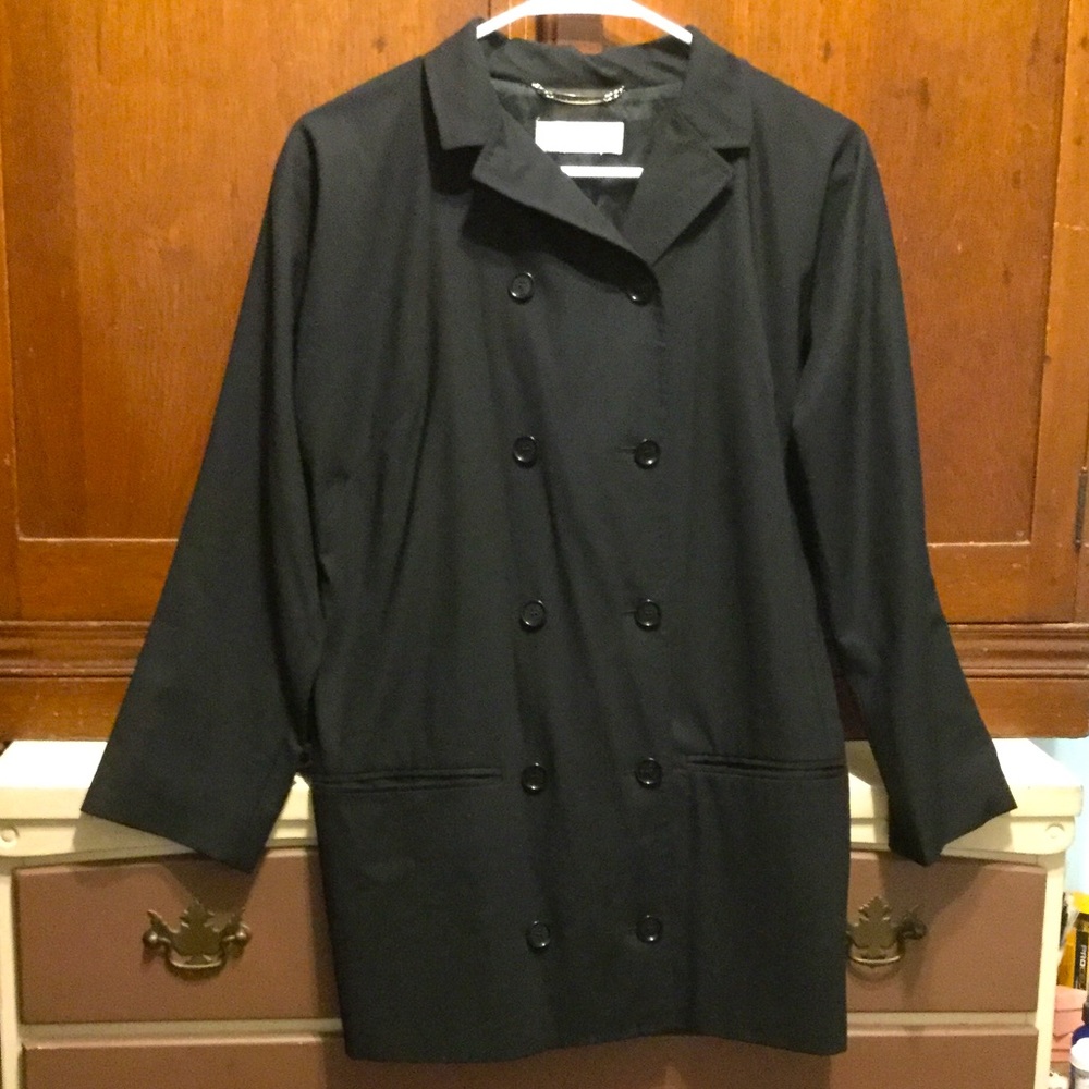 EUC VTG Dolce & Gabbana Virgin Wool Double Breasted Peacoat